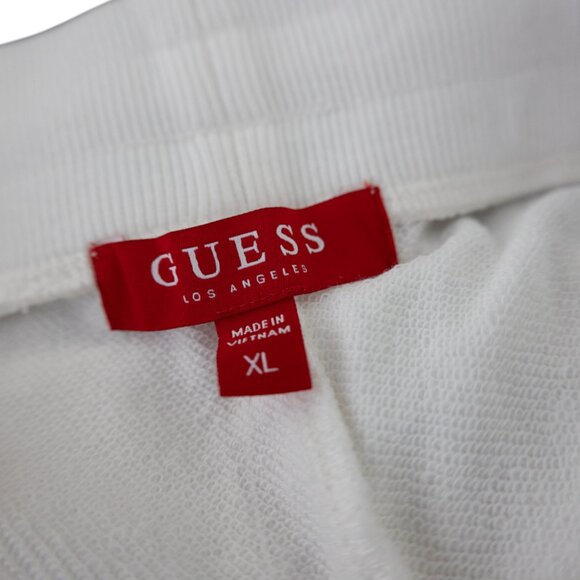 Guess Los Angeles NWT White Cream Athletic Casual Joggers with Rose Gold Glitter - Picture 5 of 13